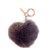 Rabbit Fur Heart Keychain